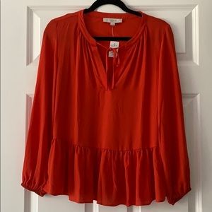 NWT LOFT Peplum Blouse